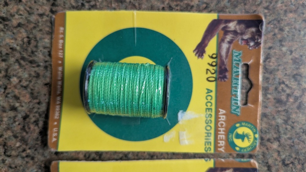 Vintage Martin Archery Serving Thread STRING Spool Archery Bow NOS LOOK READ