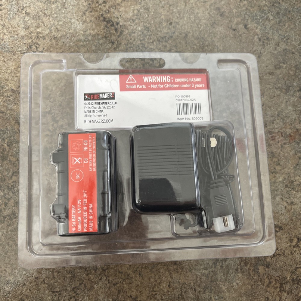 Ridemakerz 7.2V (Rechargable) POWER PACK with AC Charger