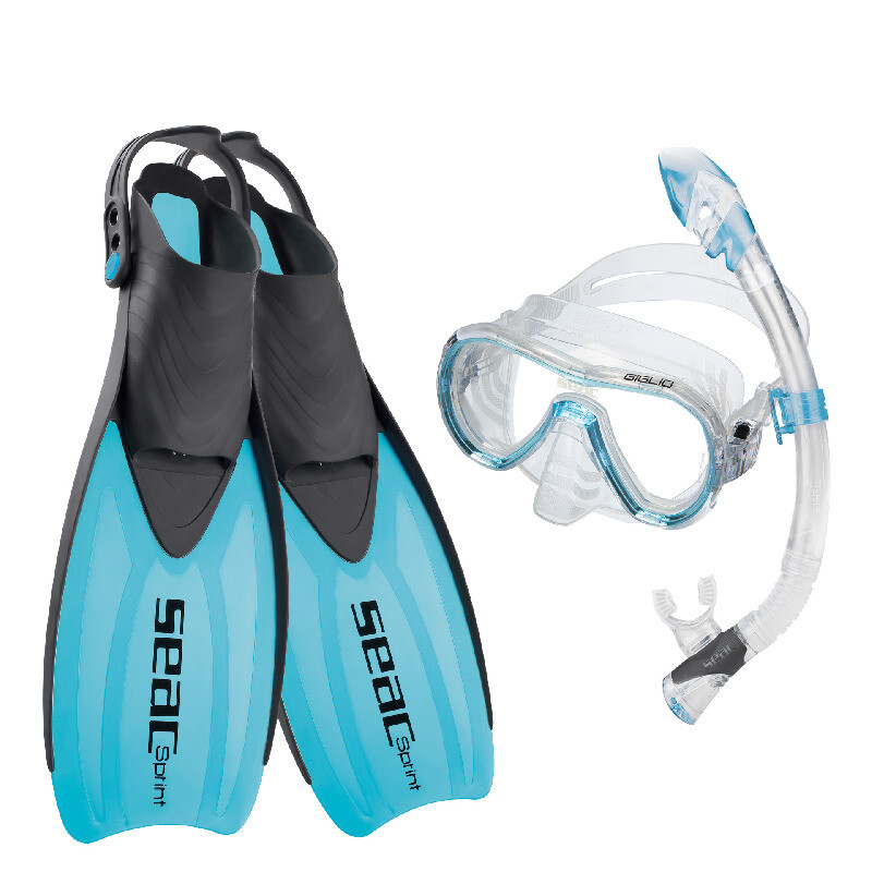 SEAC Tris Sprint Dry Snorkel Set