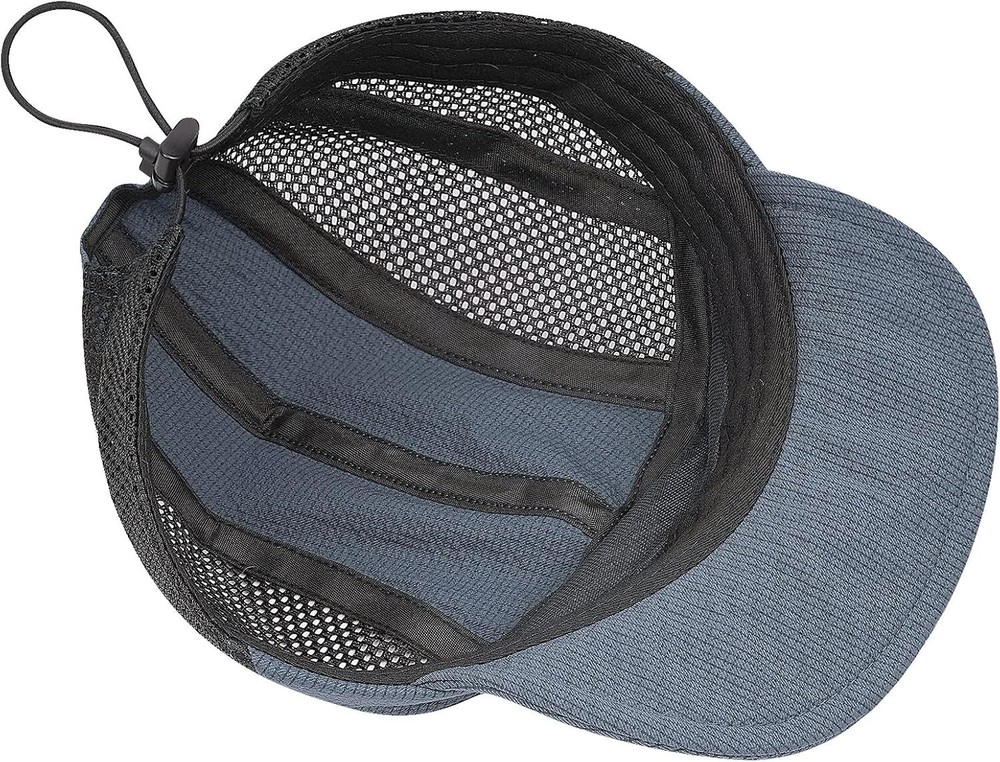 CLAPE Men Quick Dry Baseball Cap 5 Panel Hat Lightweight One Size, Dy13-grey