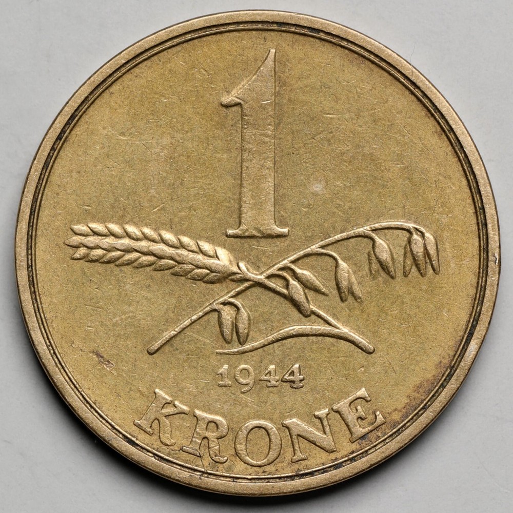 1944 Denmark 1 Krone