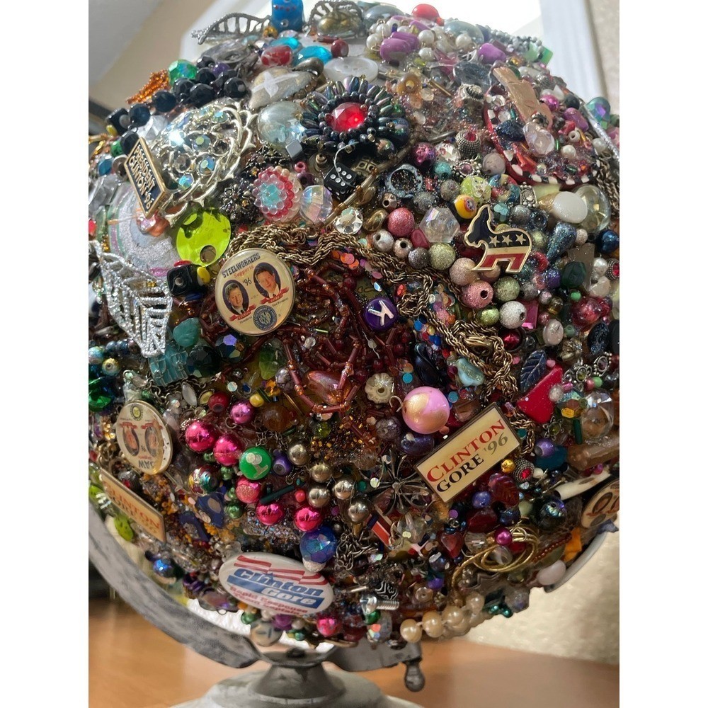 Vintage Clinton Gore Collage Globe
