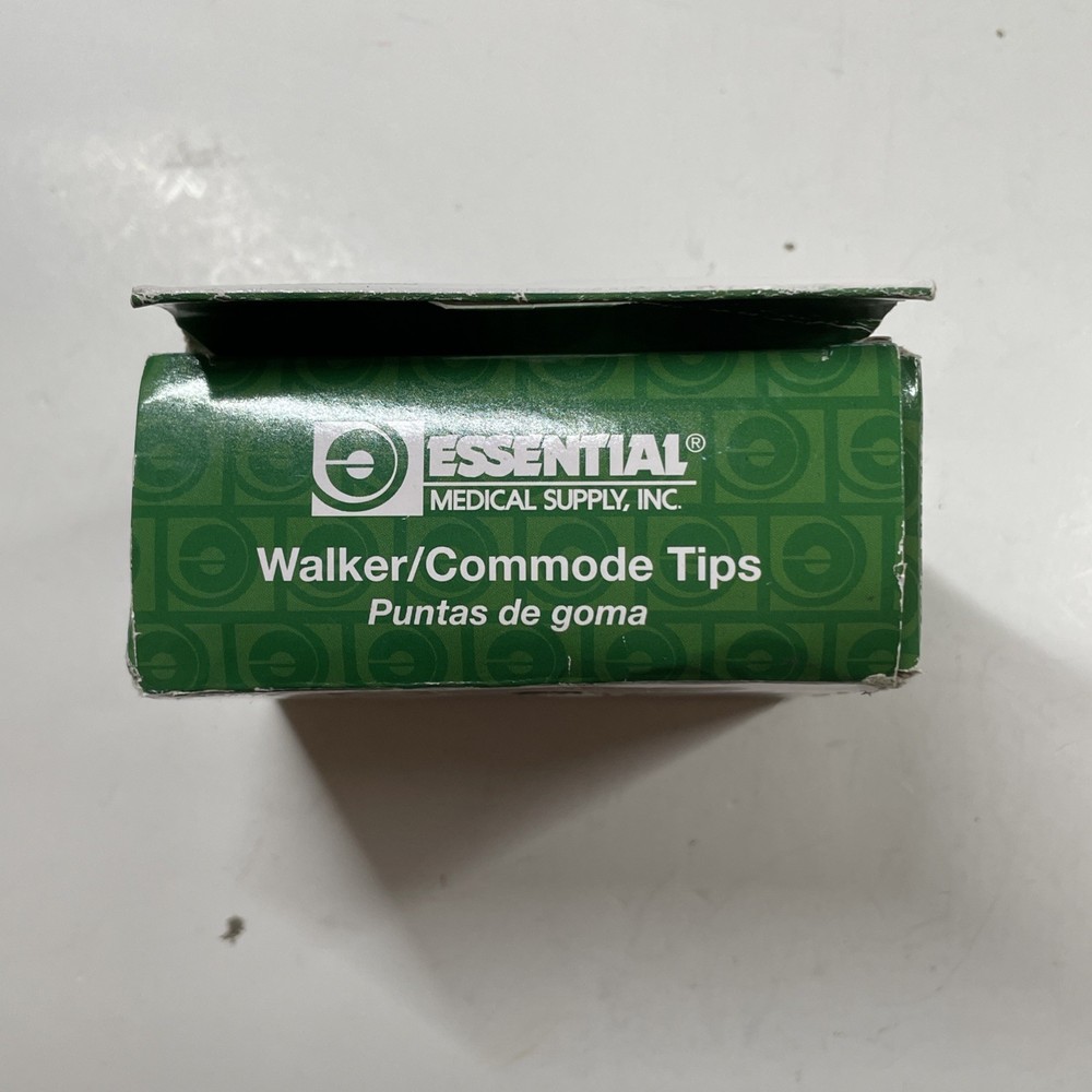 Essential Medical Supply Replacement Walker/Commode Tips, Gray, 1 1/8"