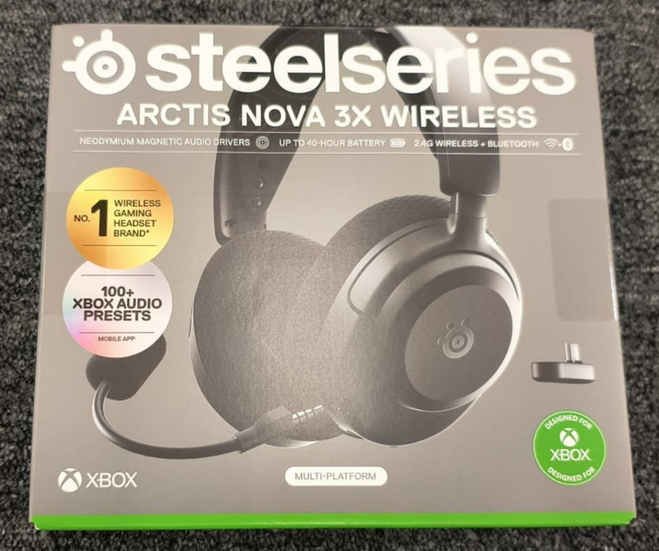 SteelSeries Arctis Nova 3X Wireless Multi-Platform Gaming Headset, Brand New