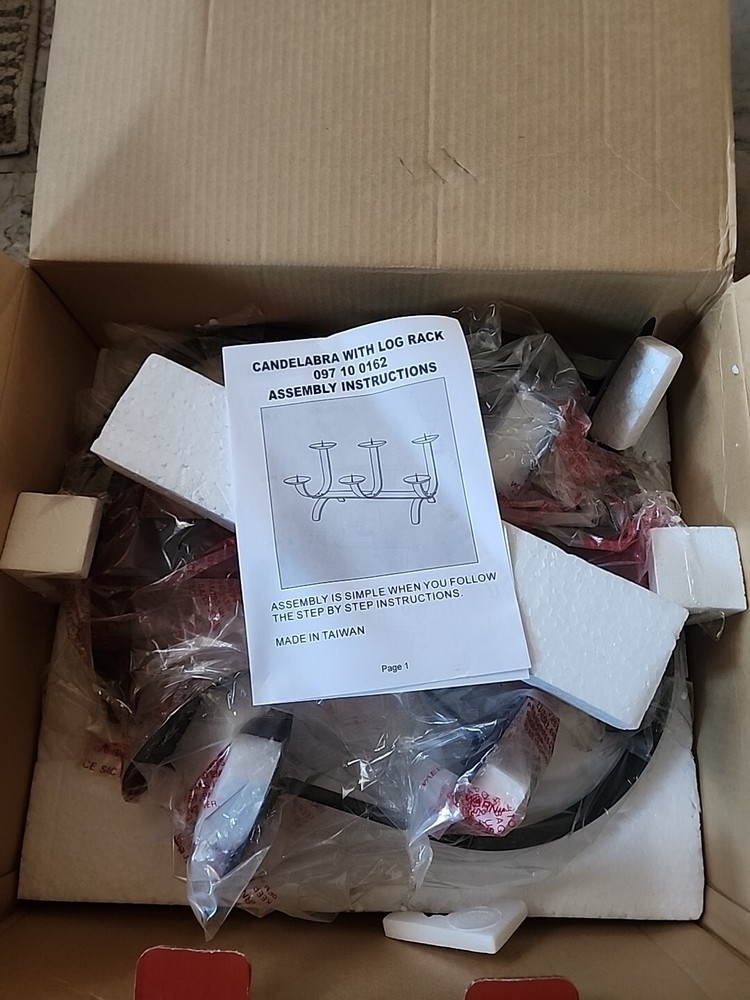 Restore & Restyle Hearth Collection Matte Black Log Rack 66F