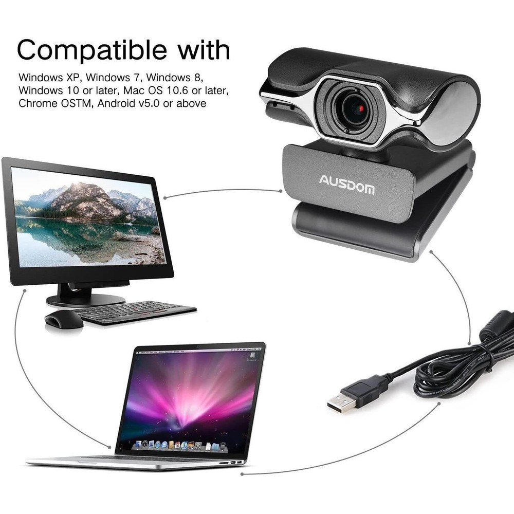 HD webcam 1080p video camera streaming live android windows OS