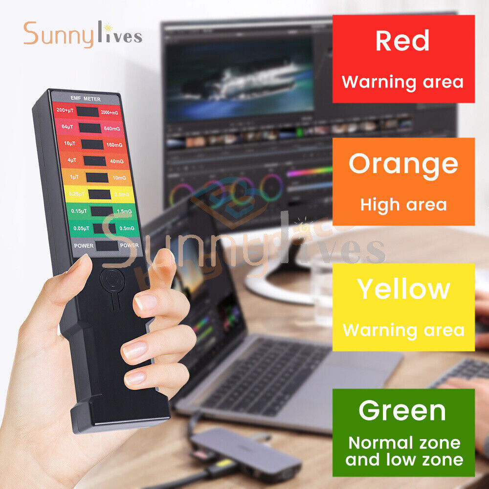 Electromagnetic Field Tester Digital Sensor Reader EMF Meter Radiation Detector