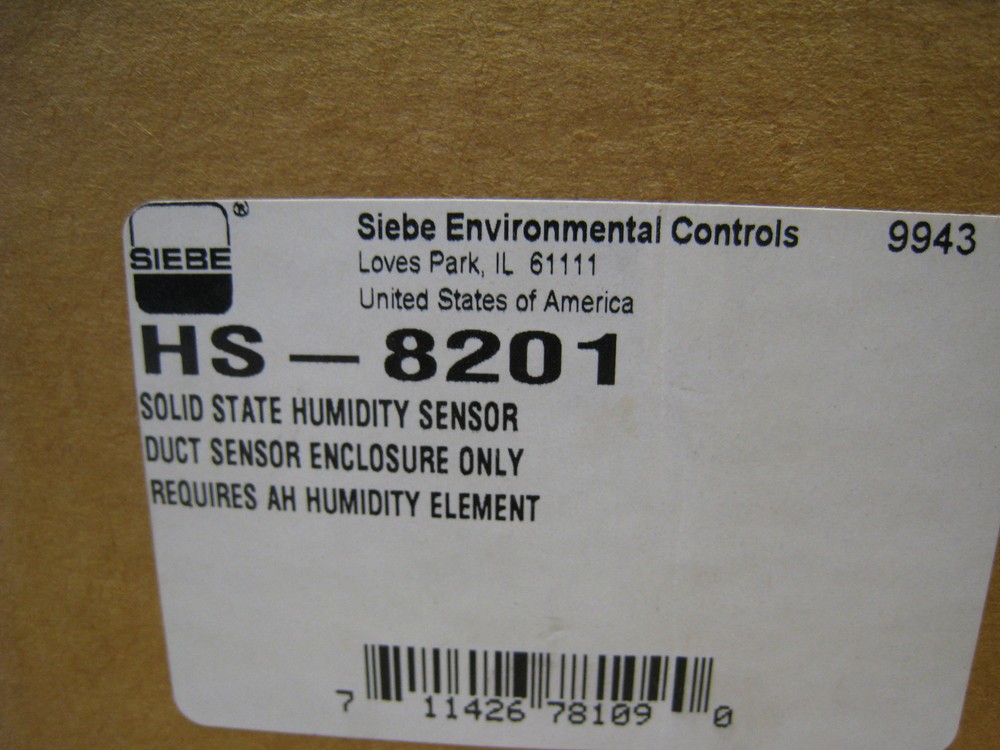BARBER COLMAN SIEBE HS-8201 SOLID STATE HUMIDITY SENSOR