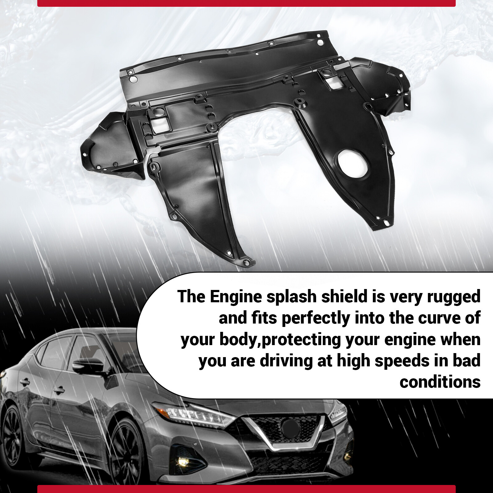 For 2016-21 Nissan Maxima & 16-18 Altima Front Engine Splash Shield Under Cover