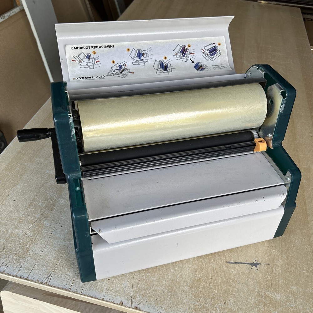 XYRON Pro 1250. Adhesive Application and Laminating System. Used.
