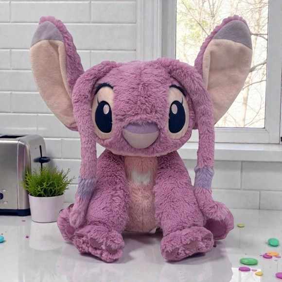 NWOT Disney Store Lilo & Stitch Angel Pink "Stitch" Plush 15" Stuffed Animal