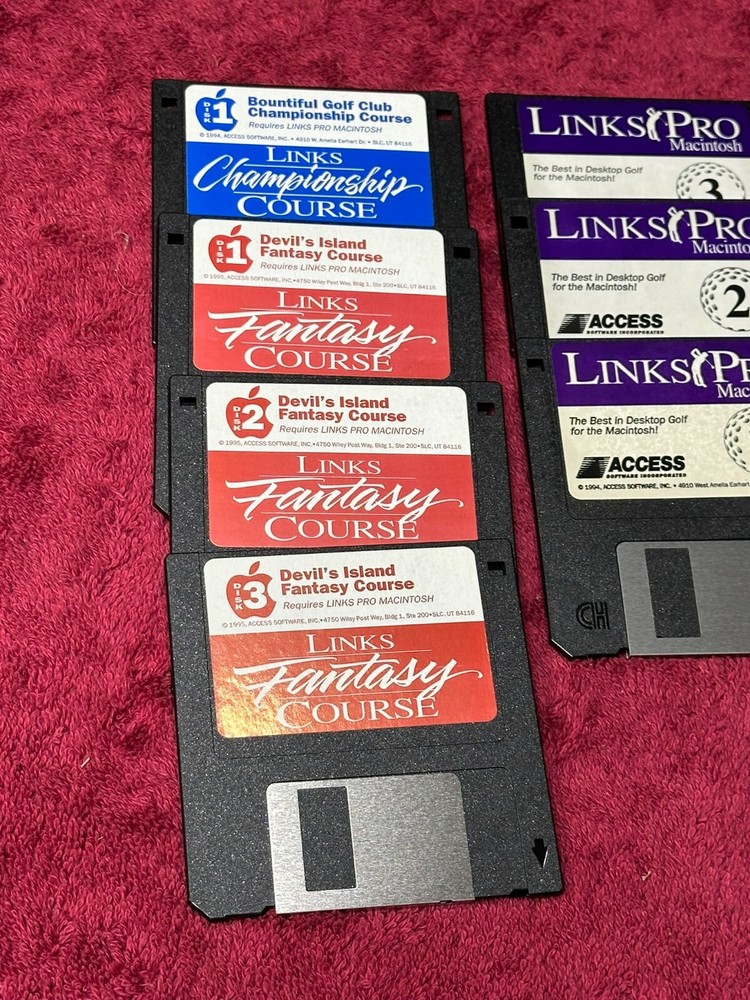 Links Pro Macintosh Floppy Discs by ACCESS Software + Additional Links Courses