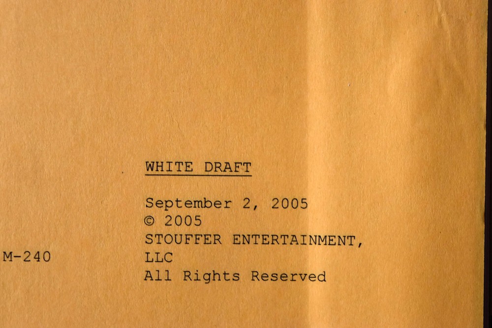 2005 Hunter's Moon Original Script + Crew List + Contact List