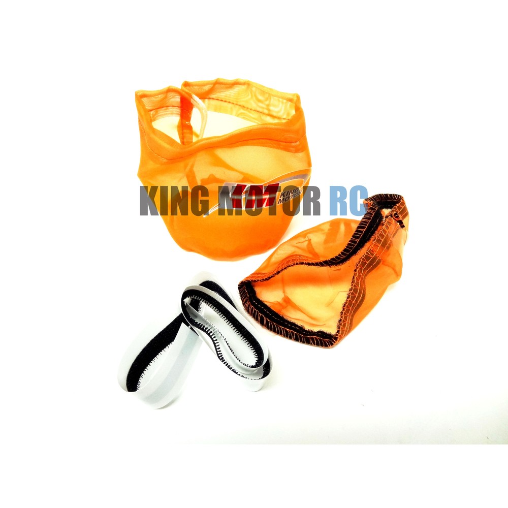 Pull Start & Air Filter OuterWare Set (orange) Fits King Motor HPI Baja 5b Rovan