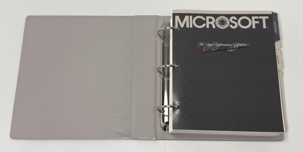 Microsoft Macro Assembler MS-DOS Version 4 Manual, Software, Acrylic Case 1984