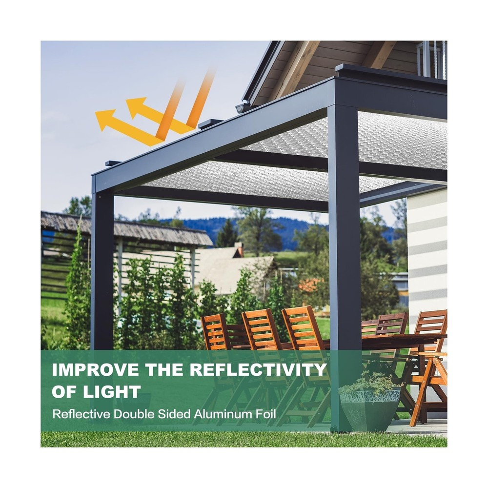 Reflective Bubble Insulation Sheet, Double Side Aluminum Foil Bubble Shield, ...