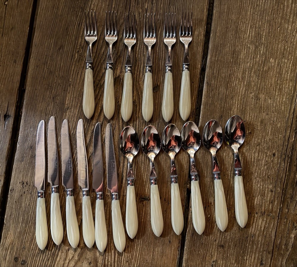 Vintage Jean Dubost 18-Piece Flatware Set