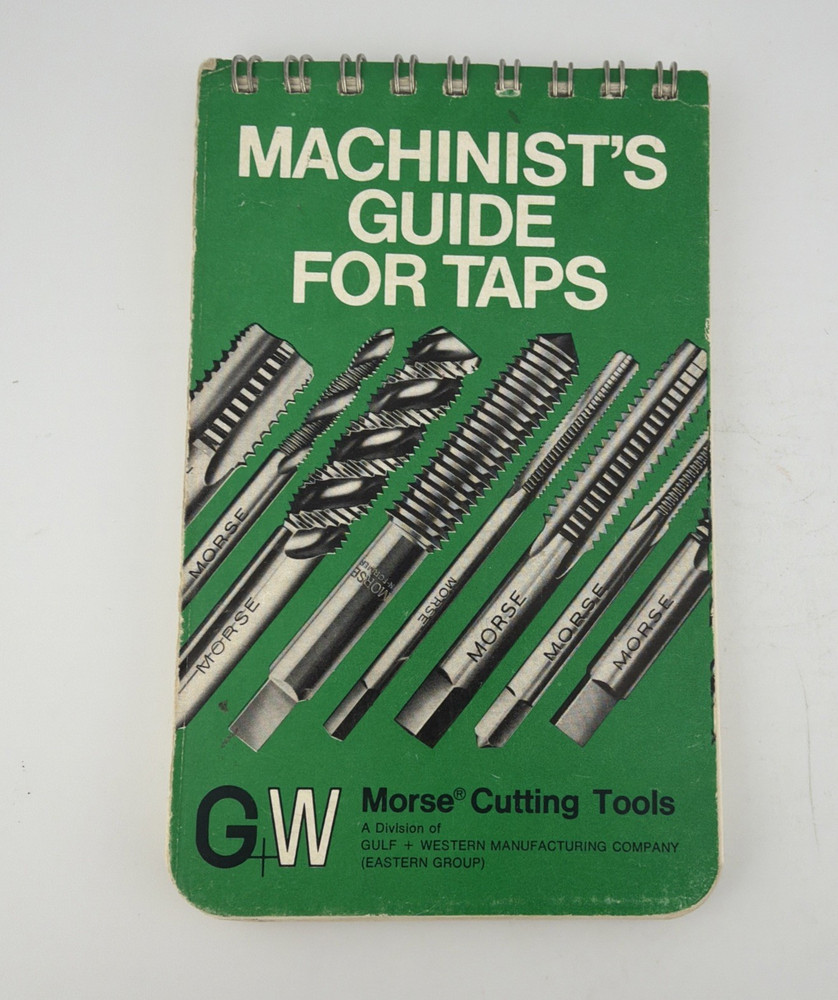 x3 Morse Machinists Practical Guides Taps Cutting Tools Carbide Tooling 1970s