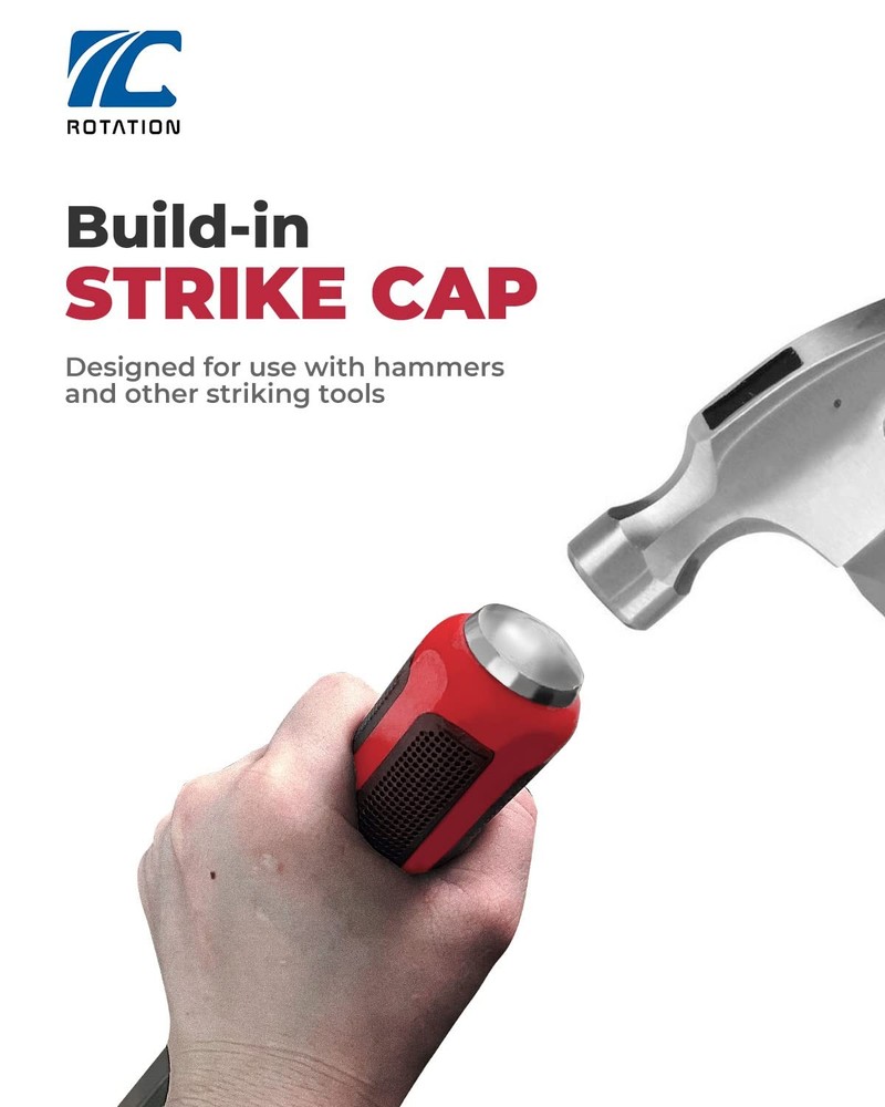 Pry Bar Set Strike Cap Handle Angled Tip Rust Proof Finish Machanic Tools For Pr