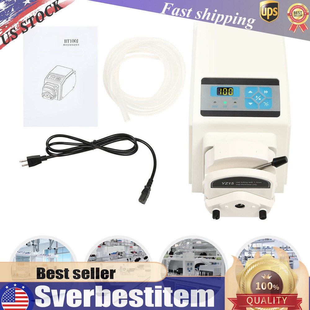Industrial Variable Speed Liquid Metering Pump Peristaltic Pump High Precision