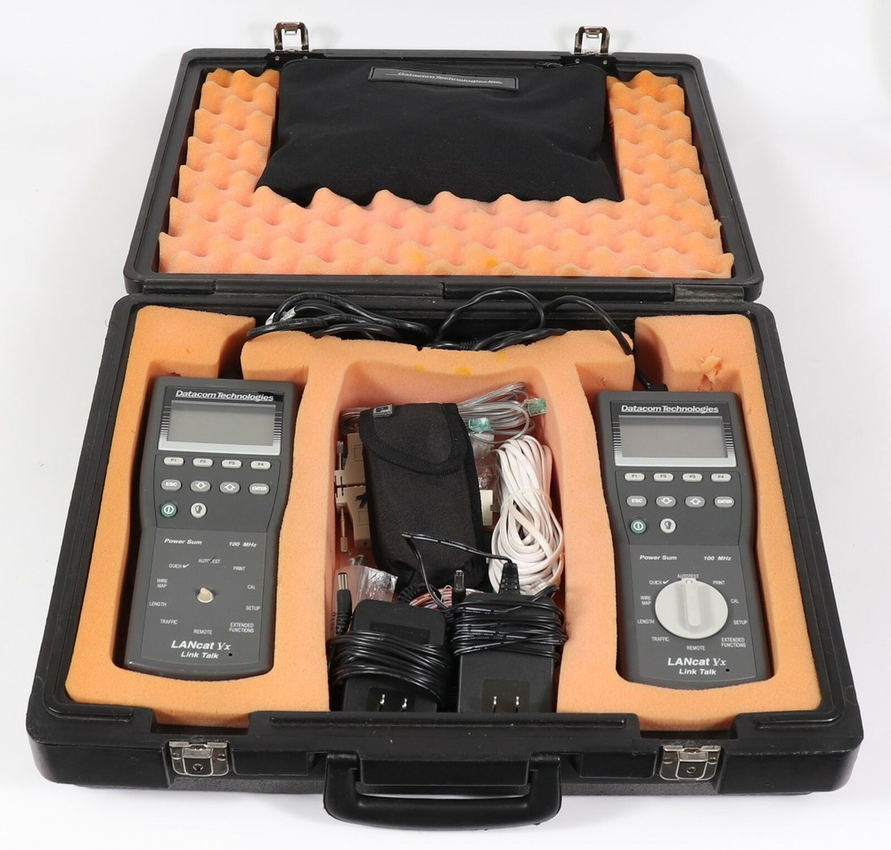 Datacom Technologies LANcat Vx Category 5 Cable Tester Analyzer w/ Power Adapter