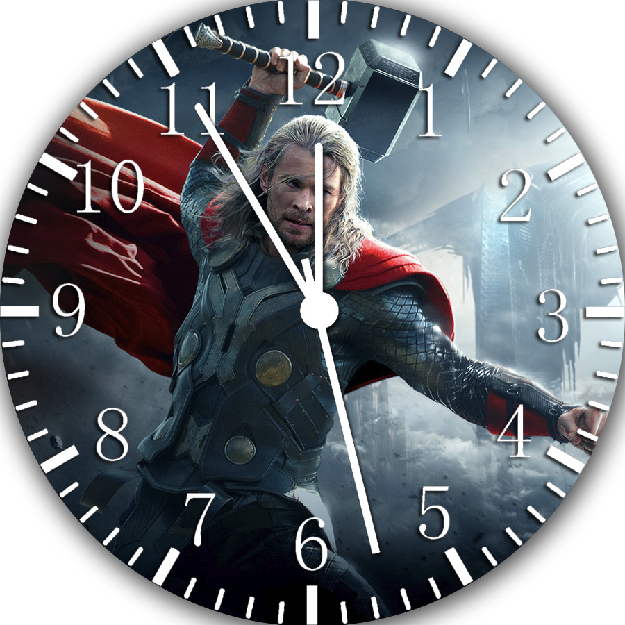 Thor Frameless Borderless Wall Clock Nice For Gifts or Decor E462