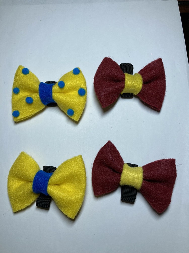 Felt Dog Bow Ties Small