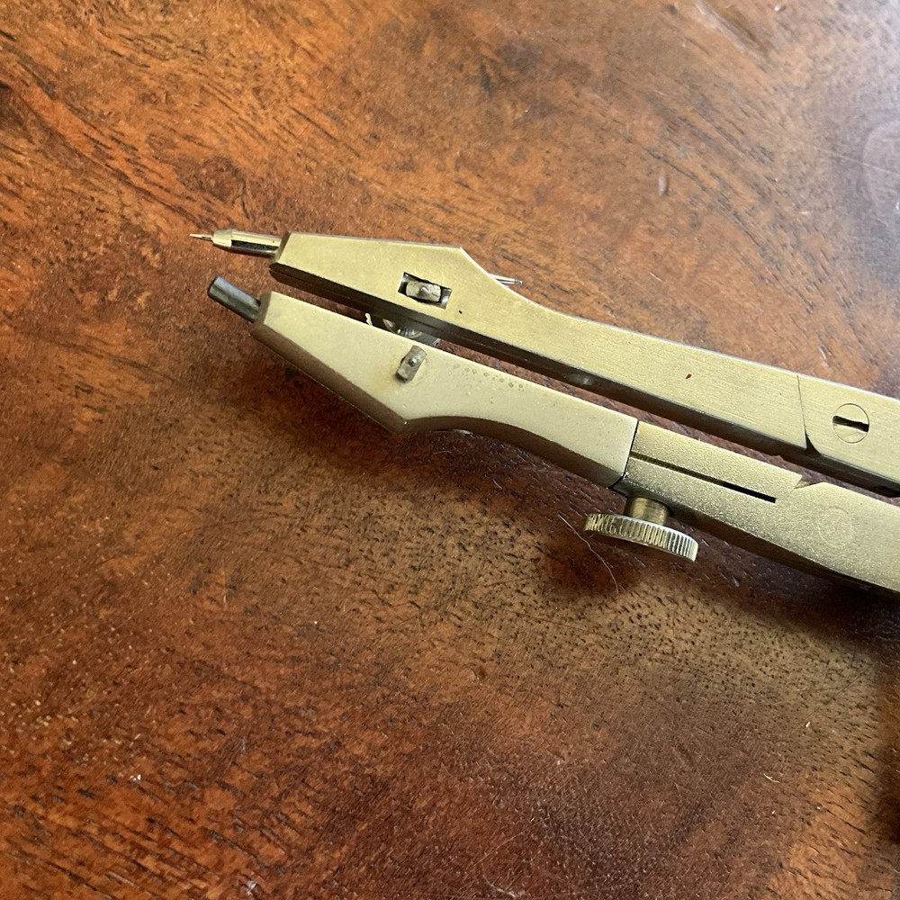 Vintage Fullerton 2116-01 Precision Drafting Compass - Germany