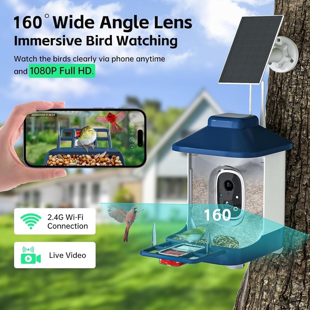 AI Smart Bird Feeder with Camera *NAVFS* Best