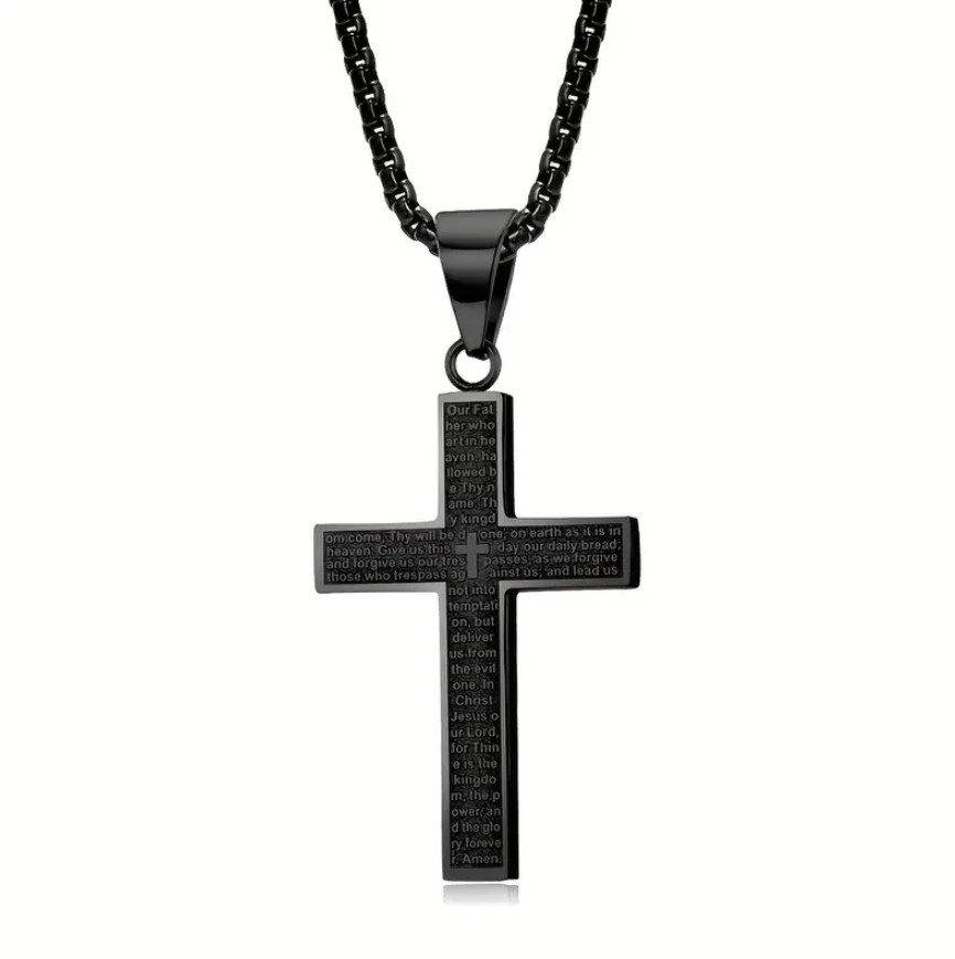 Cross Necklace Stainless Steel Cross Necklace Personalized Men's HipHop US STOCK