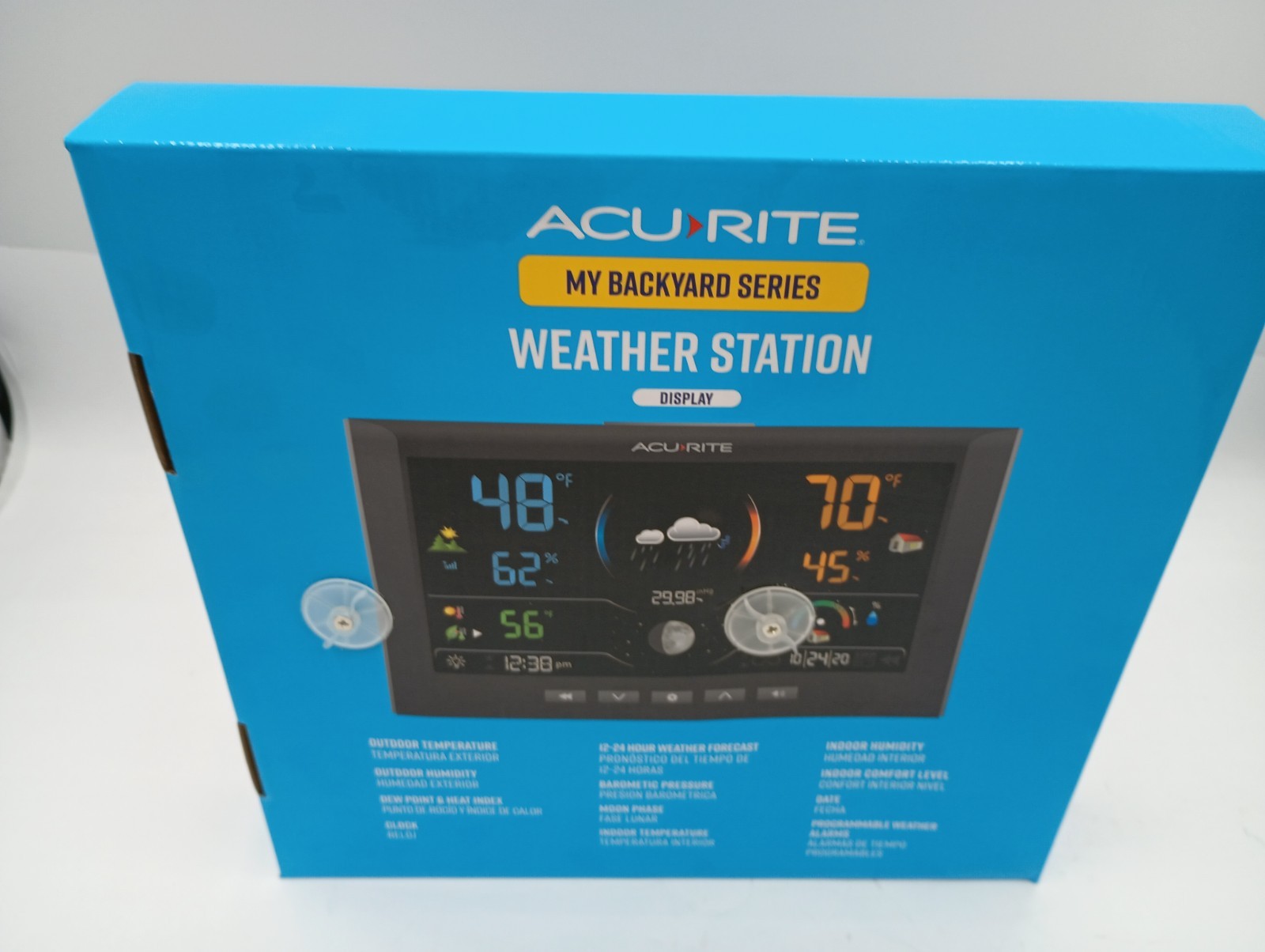 ACCURITE WEATHER STATION FORECASTER WIRELESS DIGITAL COLOR DISPLAY MY BACKYARD