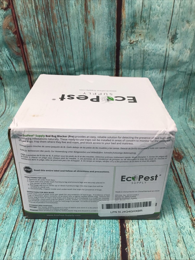 EcoPest Bed Bug Blocker Pro Eco Friendly Interceptor Traps 8-Pack