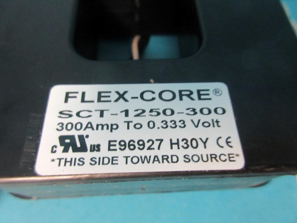 NEW FLEX-CORE SCT-1250-300 SPLIT CORE CURRENT TR 300 AMP NIP .333VCT