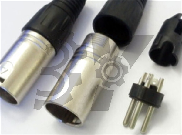 1PCS MicrophPatch Plug Connector XLR Male 3-pin NEW
