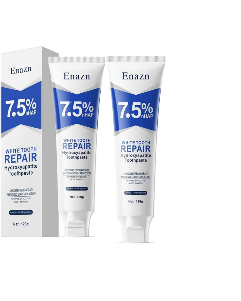 7.5% Nano Hydroxyapatite Toothpaste Remove Deep Clean For Sensitive Teeth-2 Pack