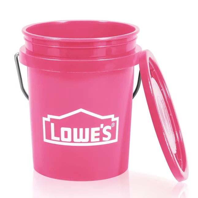Pink -Lowe's Mini-Bucket | 0.4-quart BPA-Free Food-Grade Plastic | Brand New