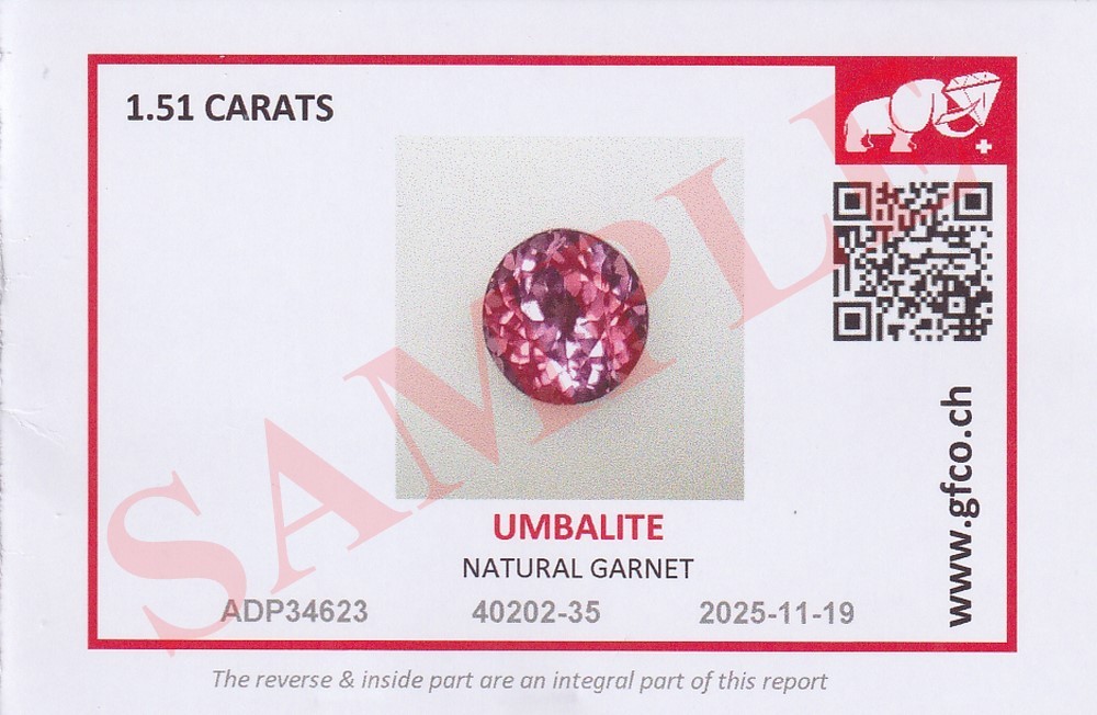 GFCO GEM LAB® Swiss Gem Certificate – Professional Gemological Report Card