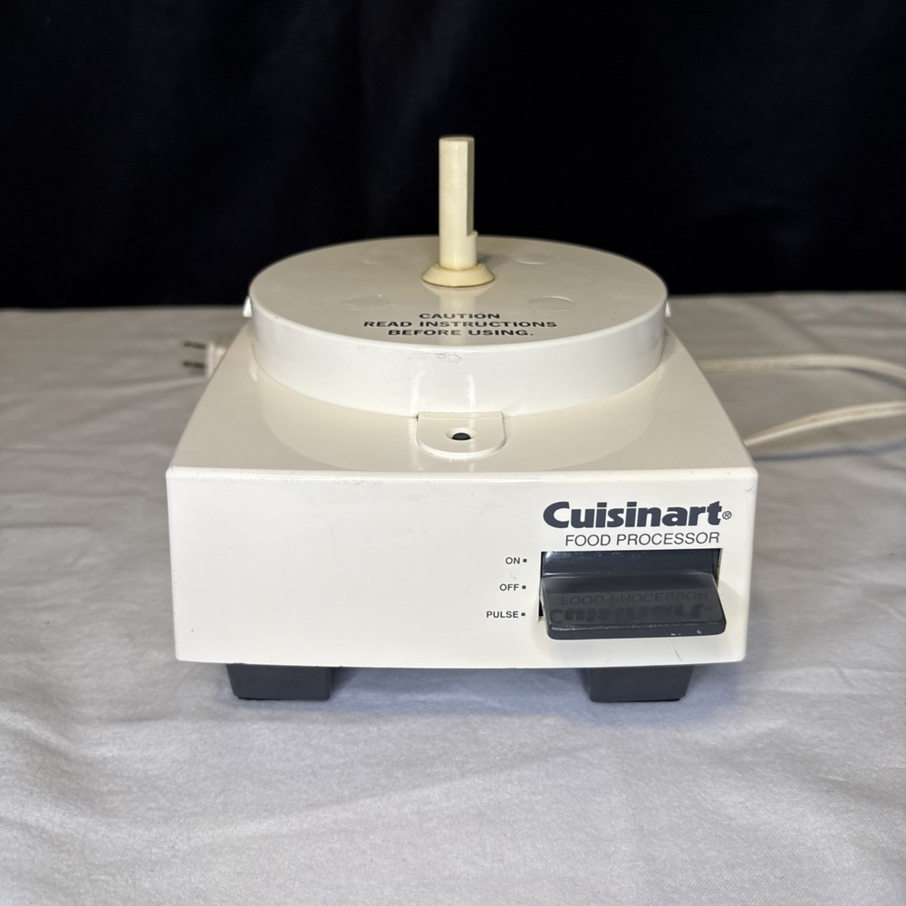Cuisinart Food Processor Motor DLC-5 TX Base Only - Tested Working off white