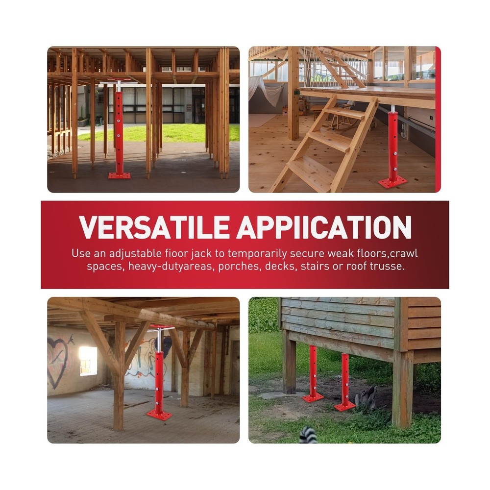 4 Pack House Jacks for Leveling 19''-36''Adjustable Support Jack,17636LBS Max...