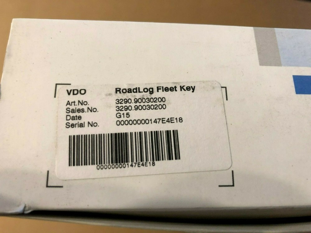 VDO RoadLog Fleet Key and Fleet Management Software NOS