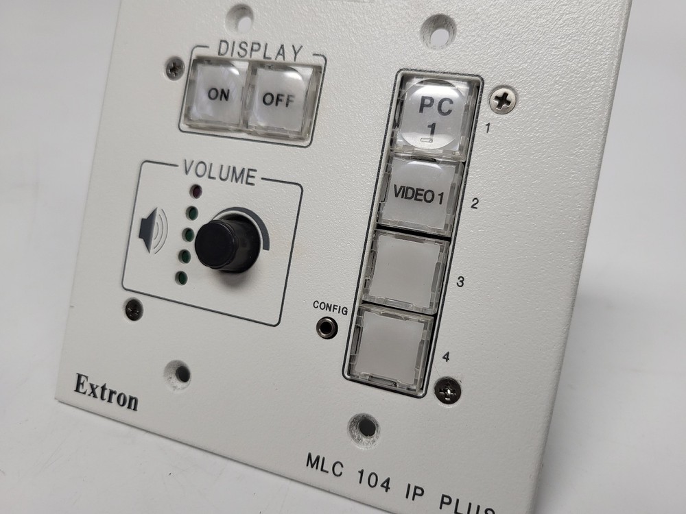 Extron MLC 104 IP Plus MediaLink Controller Ethernet Control Wall Mount