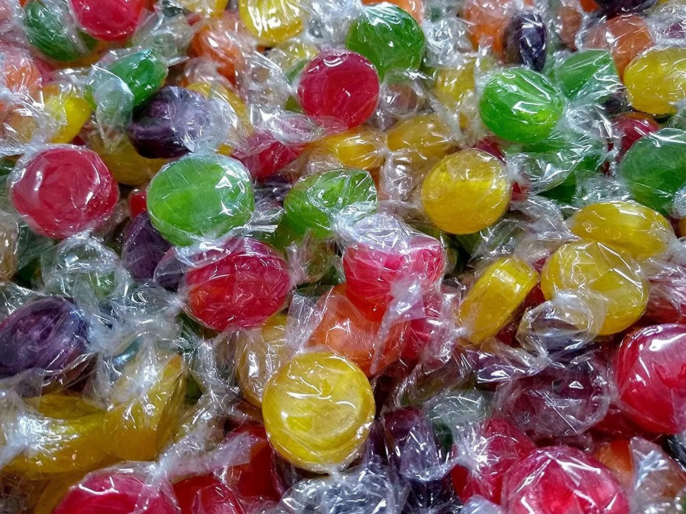Assorted Flavored Fruit Buttons Candy (1 Pound)