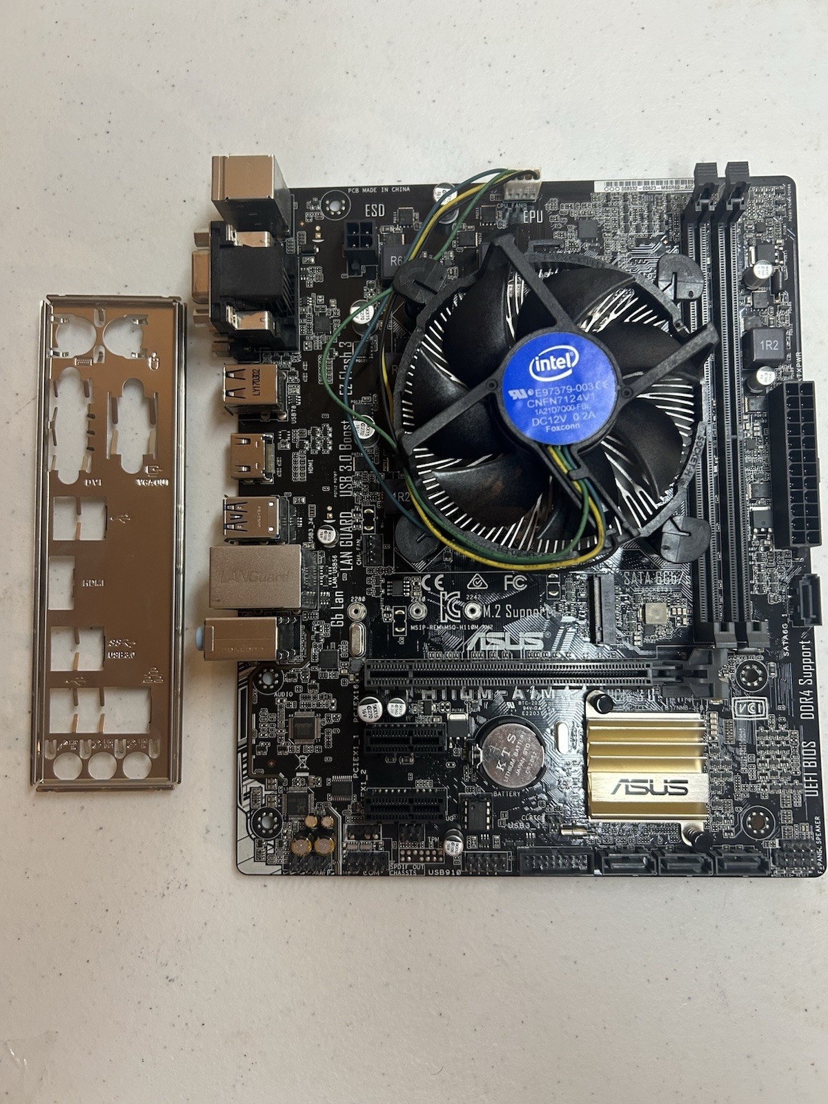 ASUS H110M-A/M.2 Motherboard + Intel Core I5-7400 CPU Bundle - TESTED NO RAM