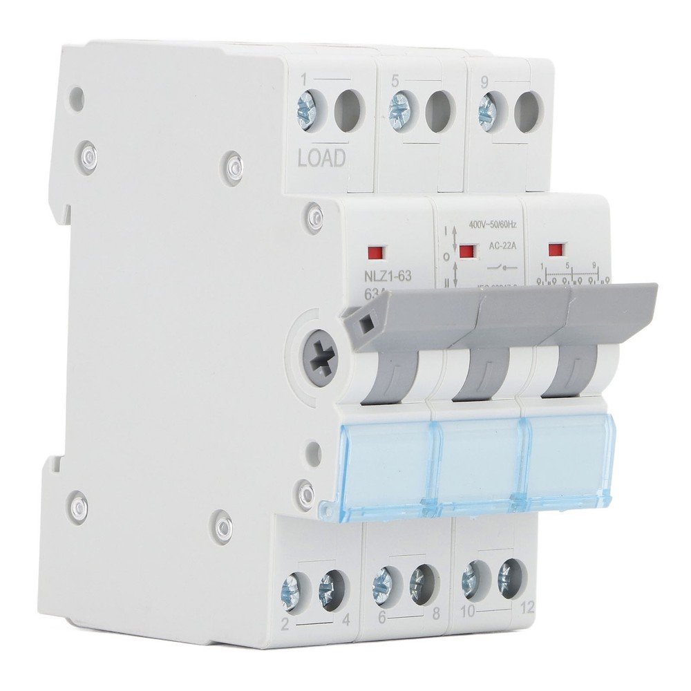 Manual Transfer Switch DIN Rail Mount 3P Interlock Circuit Breaker Switch Part