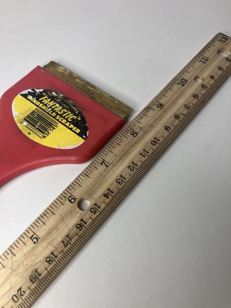 Fantastic Windshield Ice Scraper Red Color Used Condition