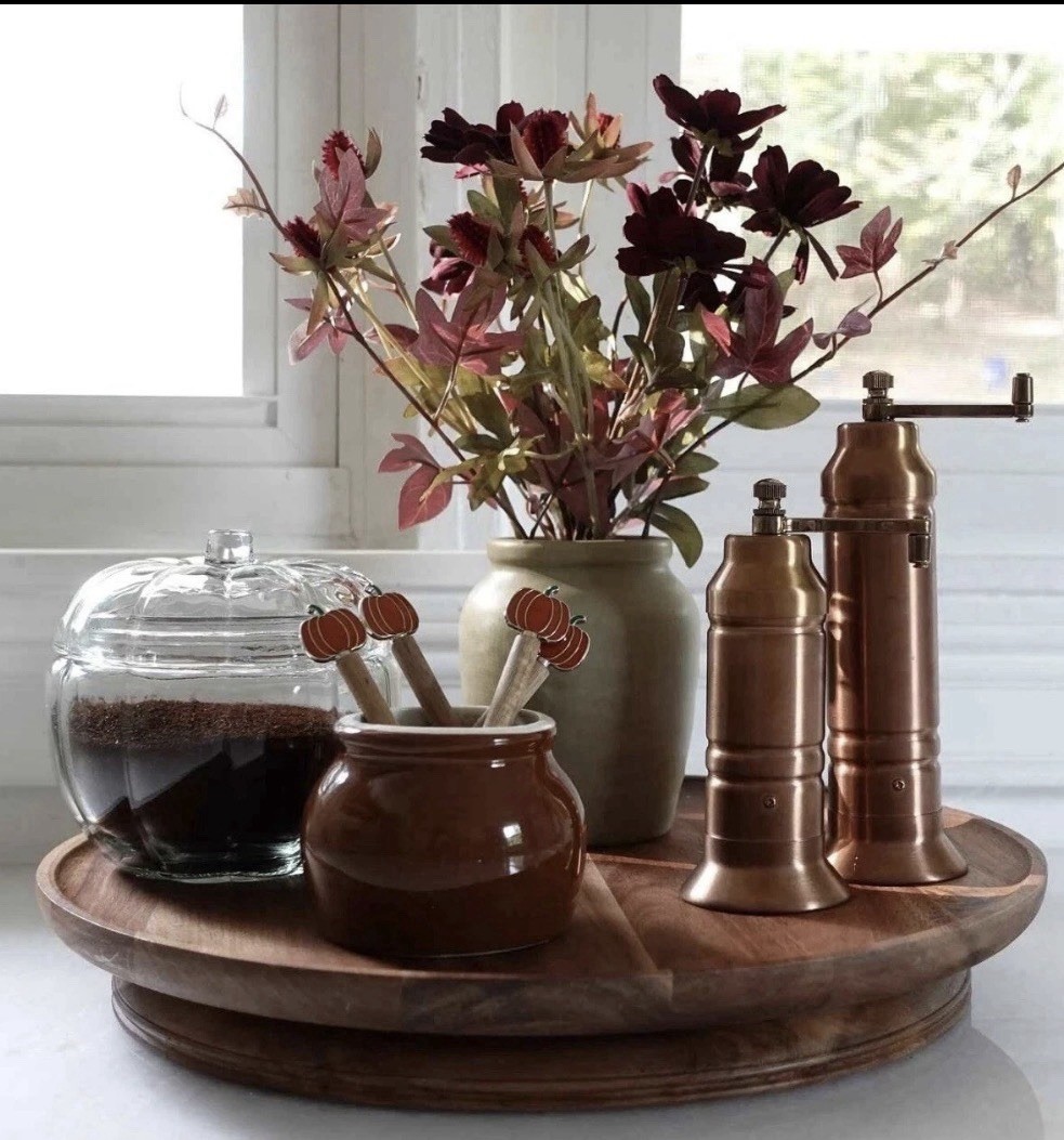 Hearth & Hand With Magnolia Salt & Pepper 2pc Copper Gold Finish Crank Grinder