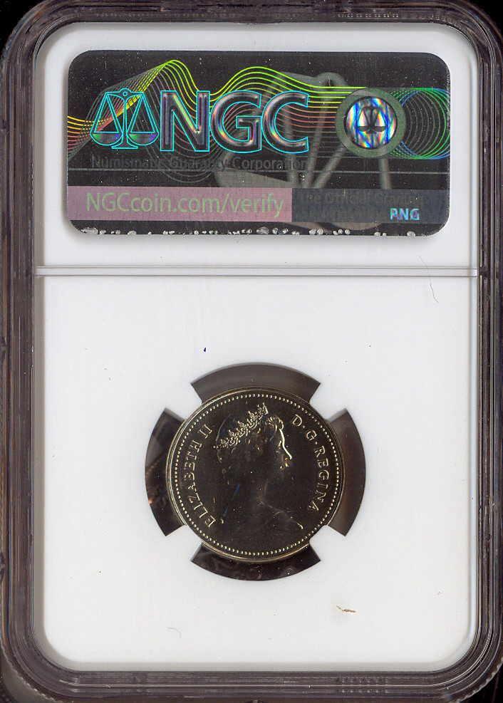 1980 Canada 5 Cents 5C NGC MS68 MAC - Quality