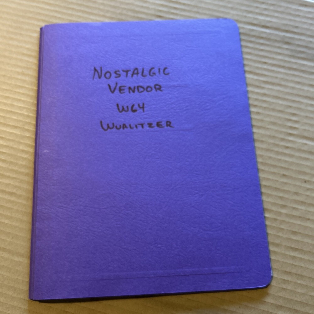 Copy ? Wolitzer Nostalgic Vendor W 64 Cold Drinks Operating Manual
