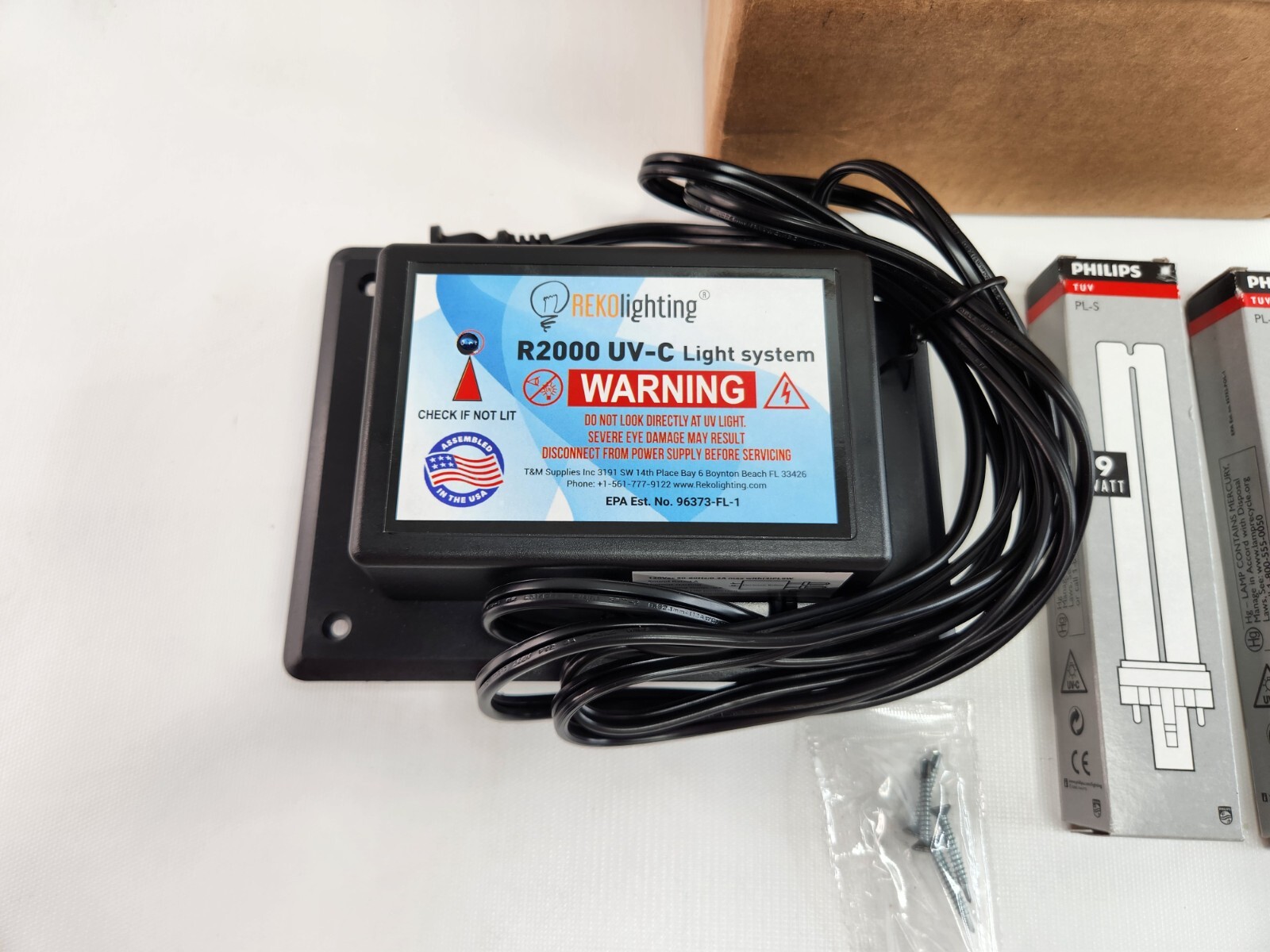 REKO Lighting R2000 Air Purifier Whole House Uv uvc Light in Duct for HVAC