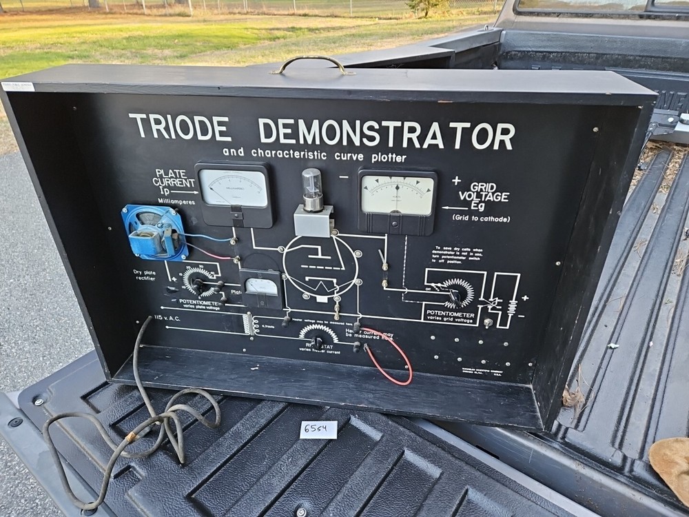 Welch Scientific Triode Demonstrator Curve Plotter Training Teaching 65S4